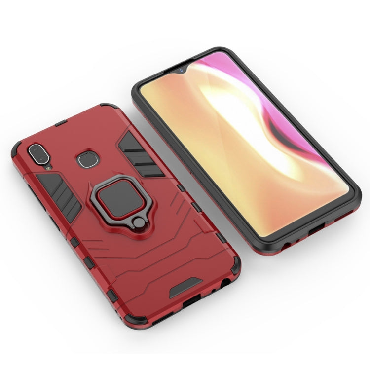 PC + TPU Shockproof Protective Case with Magnetic Ring Holder for Vivo Y95