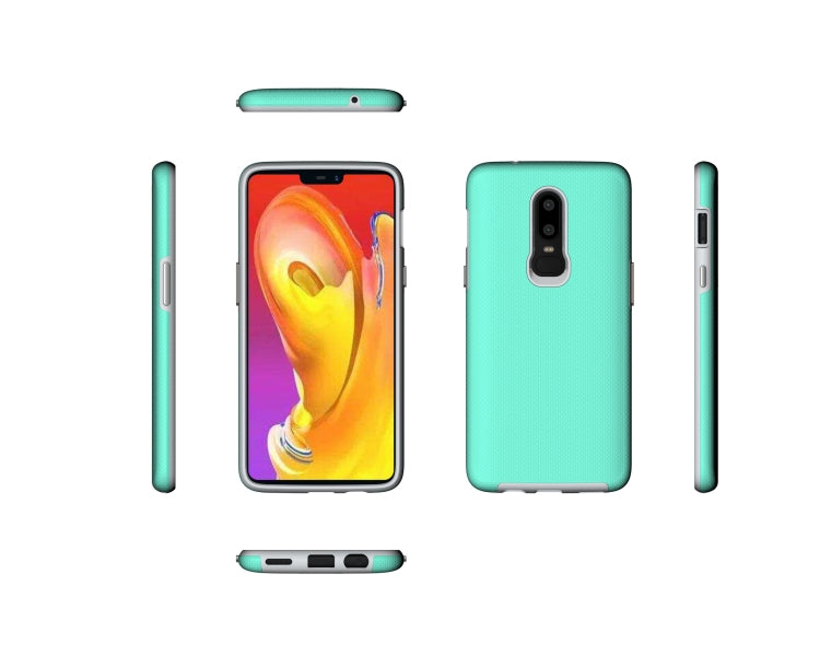 Anti-slip Armor Texture TPU + PC Case for OnePlus 6