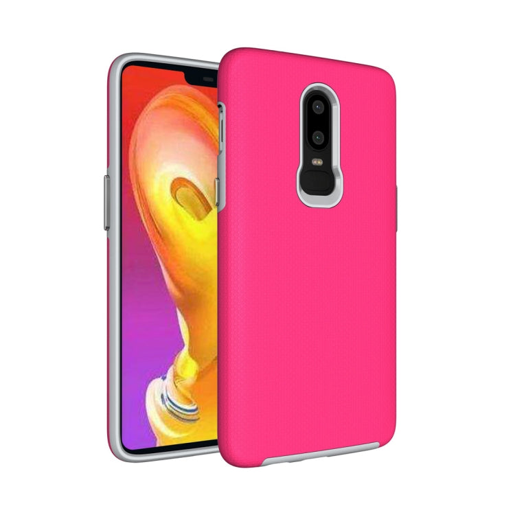 Anti-slip Armor Texture TPU + PC Case for OnePlus 6