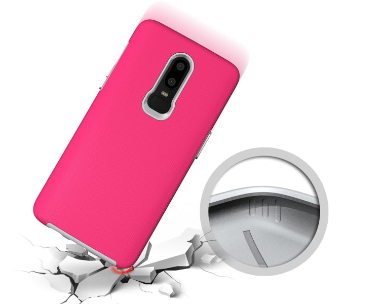 Anti-slip Armor Texture TPU + PC Case for OnePlus 6