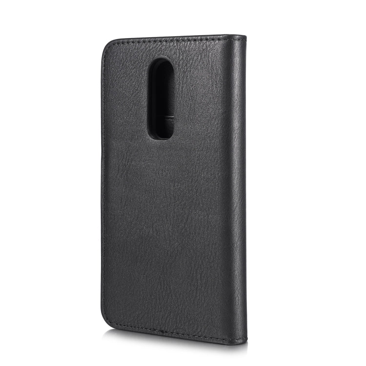 DG.MING Crazy Horse Texture Horizontal Flip Detachable Magnetic Case for OnePlus 6, with Holder & Card Slots & Wallet
