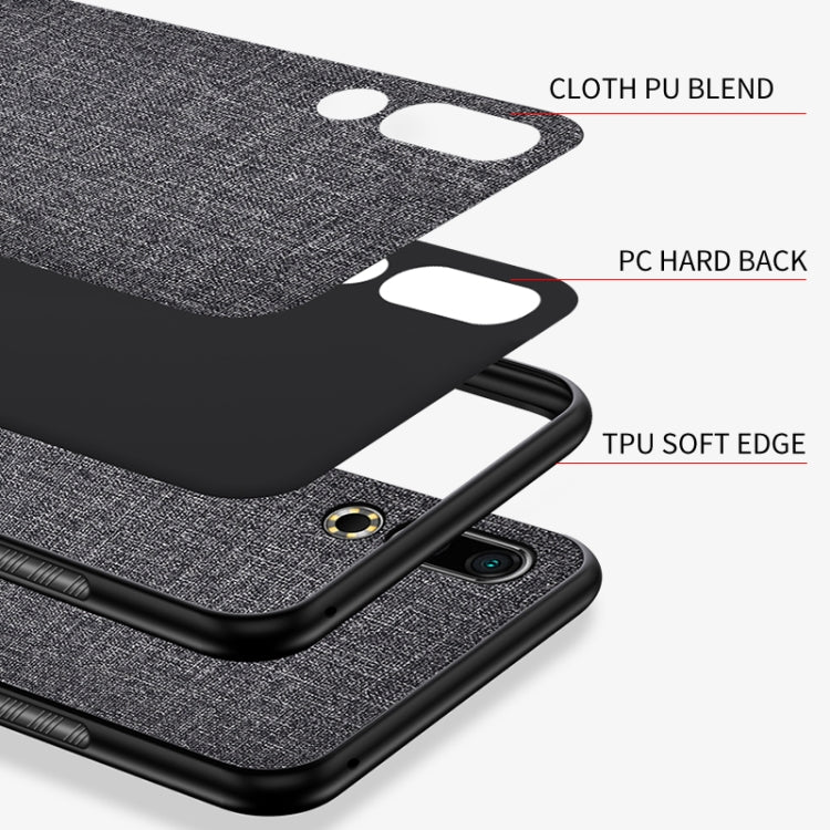 Shockproof Cloth Texture PC+ TPU Protective Case for Meizu 16s
