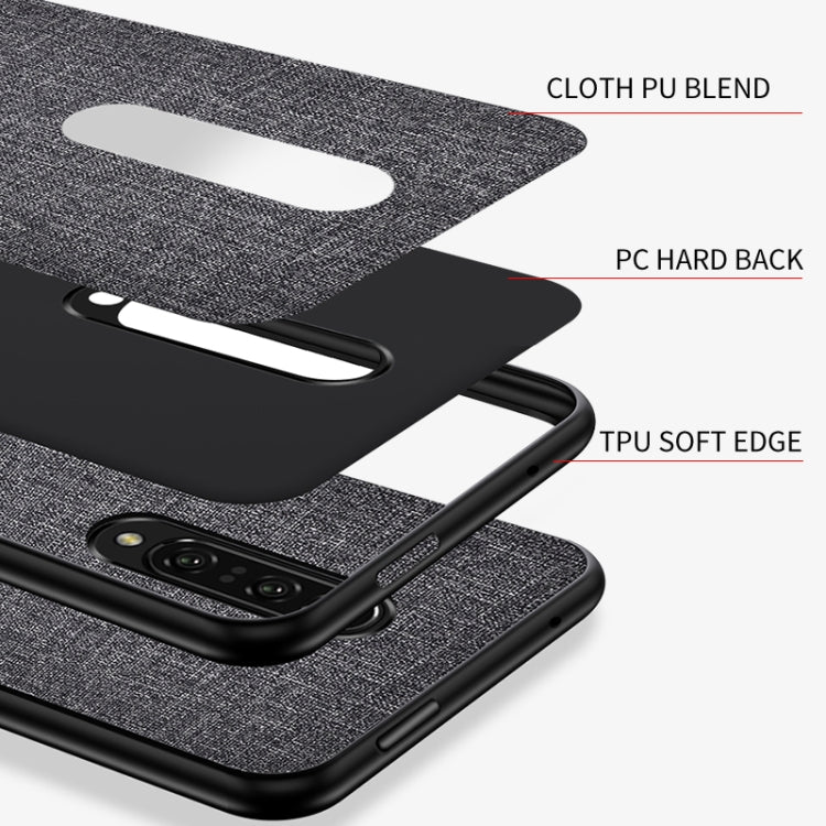 Shockproof Cloth Texture PC+ TPU Protective Case for OnePlus 7