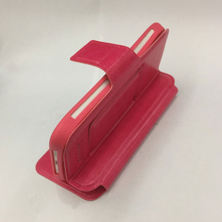 For iPhone, Galaxy, Huawei And Other 4.5-5.0 Inch Mobile Phones, Solid Color Horizontal Flip Universal Leather Case with Call Display ID & Holder & Magnetic Buckle