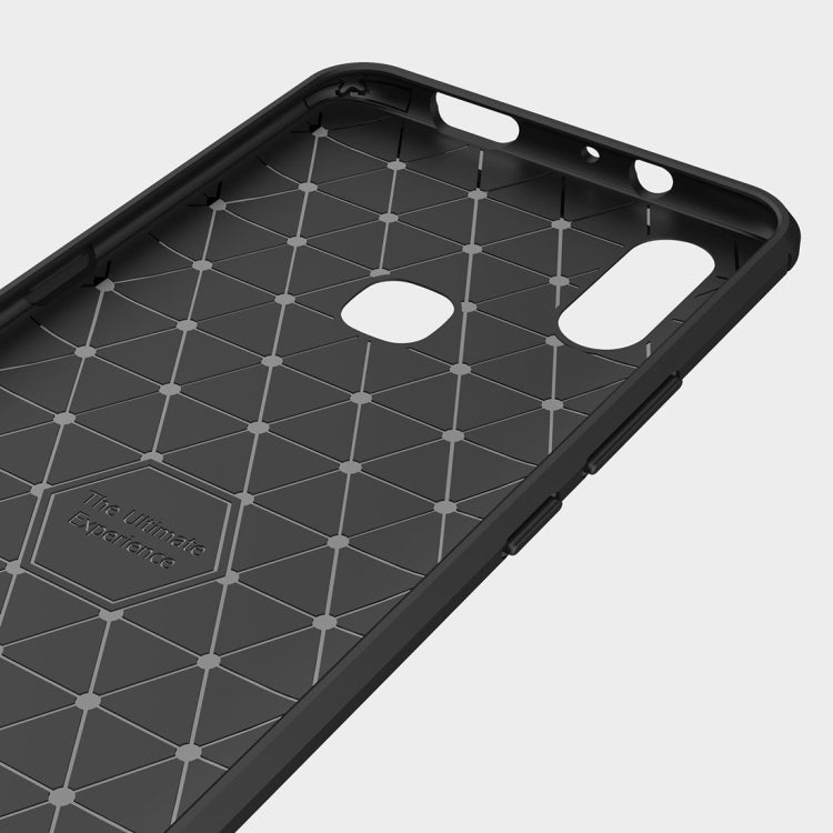 Brushed Texture Carbon Fiber Shockproof TPU Case for Vivo NEX A