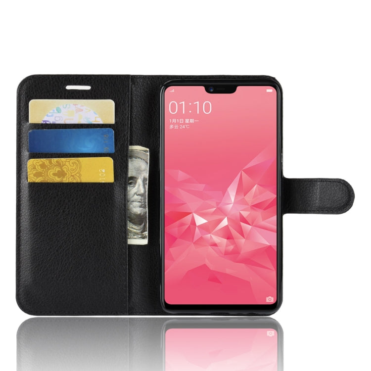 Litchi Texture Horizontal Flip Leather Case for OPPO A3, with Wallet & Holder & Card Slots