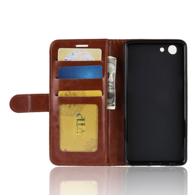 Crazy Horse Texture Horizontal Flip Leather Case for OPPO Realme 1 & F7 Youth A73S, with Wallet & Holder & Card Slots