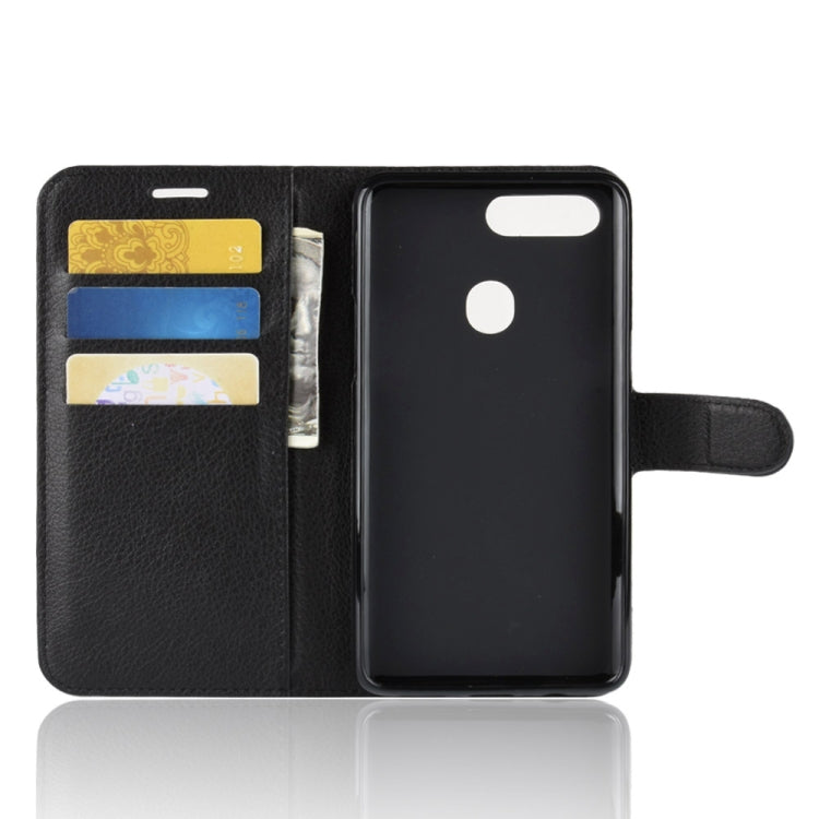 Litchi Texture Horizontal Flip Leather Case for OPPO R15 Pro, with Wallet & Holder & Card Slots
