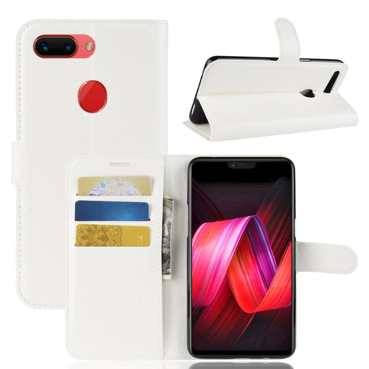 Litchi Texture Horizontal Flip Leather Case for OPPO R15 Pro, with Wallet & Holder & Card Slots