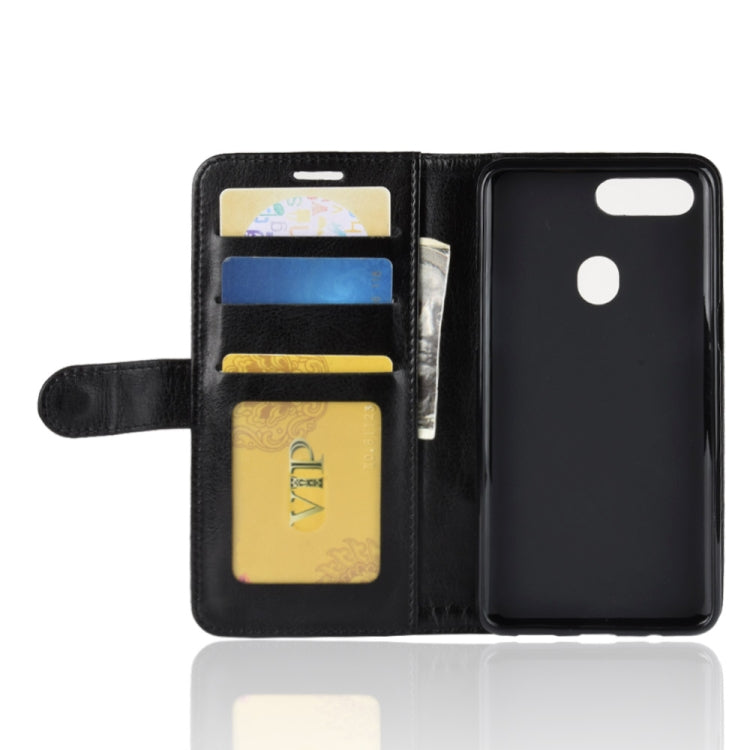 Crazy Horse Texture Horizontal Flip Leather Case for OPPO R15 Pro, with Wallet & Holder & Card Slots