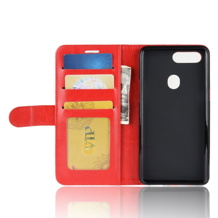 Crazy Horse Texture Horizontal Flip Leather Case for OPPO R15 Pro, with Wallet & Holder & Card Slots