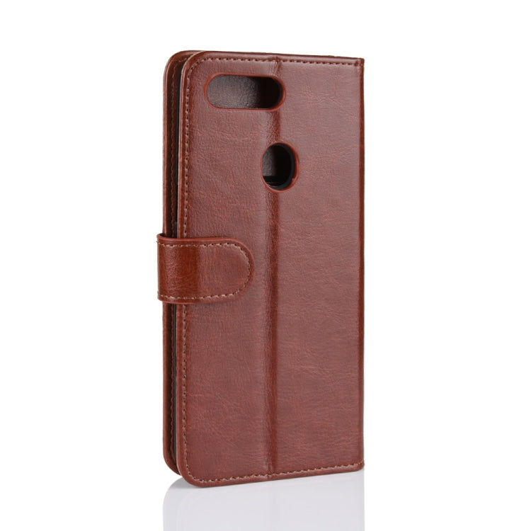 Crazy Horse Texture Horizontal Flip Leather Case for OPPO R15 Pro, with Wallet & Holder & Card Slots