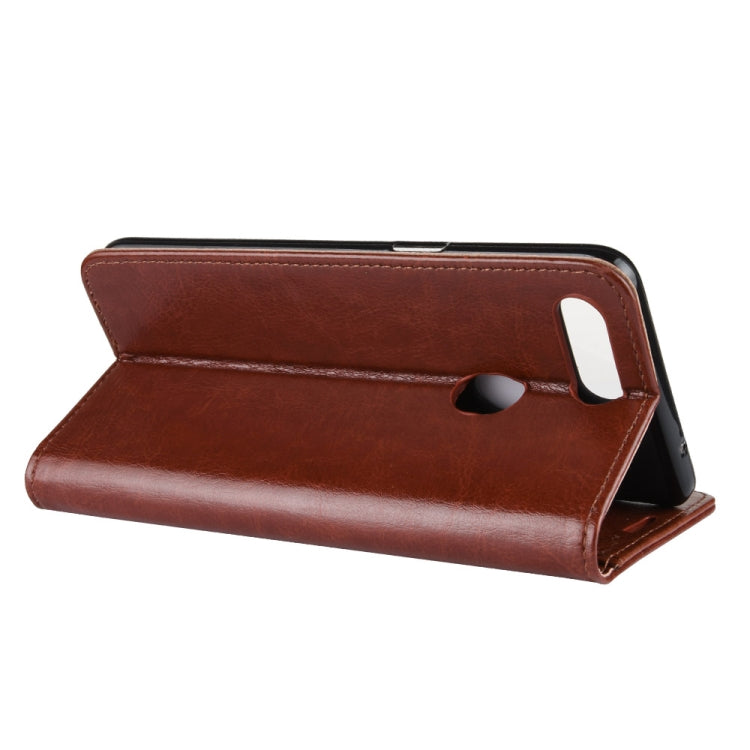 Crazy Horse Texture Horizontal Flip Leather Case for OPPO R15 Pro, with Wallet & Holder & Card Slots