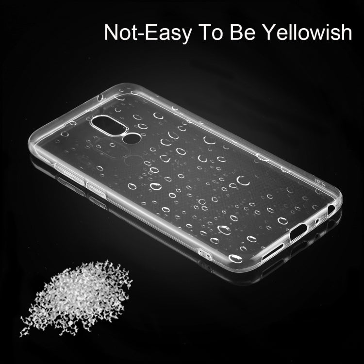 50 PCS 0.75mm Transparent TPU Case for Meizu 16