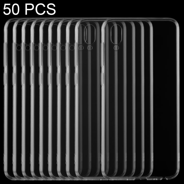 50 PCS 0.75mm Transparent TPU Case for vivo Y97
