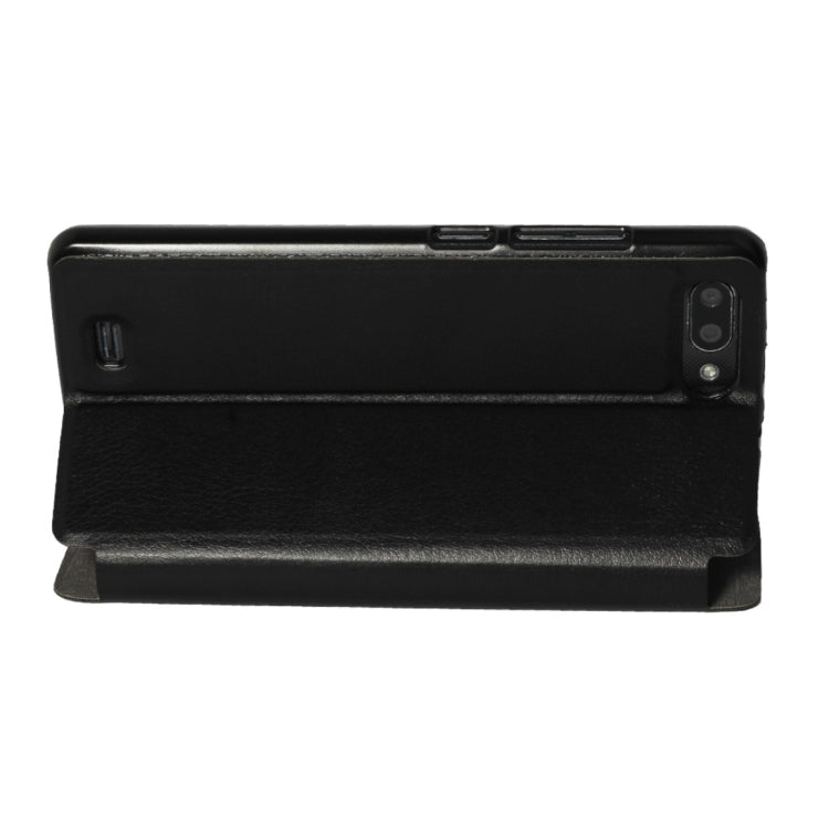 OCUBE Spring Texture Horizontal Flip Leather Case for Blackview A20, with Holder