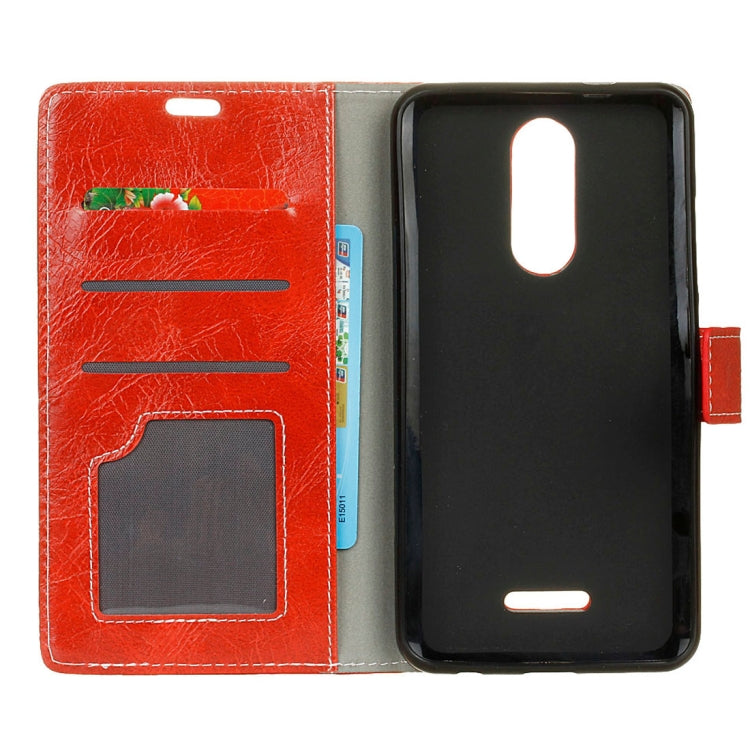 For Wiko Jerry 3 Retro Crazy Horse Texture Horizontal Flip Leather Case with Holder & Card Slots & Wallet & Photo Frame