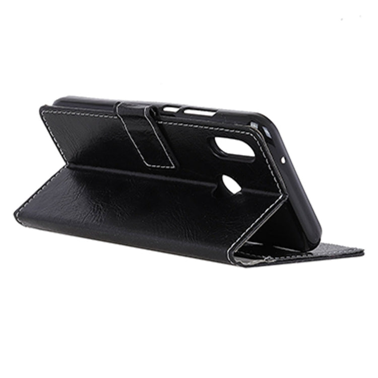 For Wiko View 2 Pro Retro Crazy Horse Texture Horizontal Flip Leather Case with Holder & Card Slots & Wallet & Photo Frame