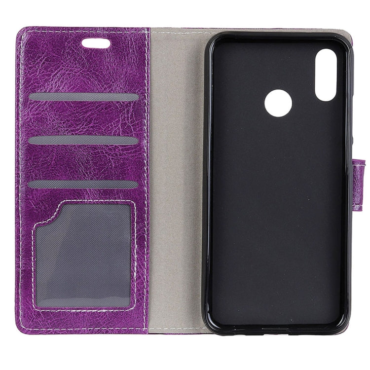 For Wiko View 2 Pro Retro Crazy Horse Texture Horizontal Flip Leather Case with Holder & Card Slots & Wallet & Photo Frame