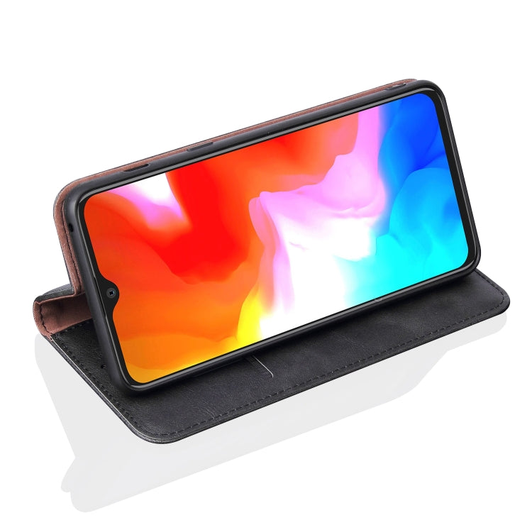 Casual Style Retro Crazy Horse Texture Horizontal Flip Leather Case for OnePlus 6T, with Card Slots & Holder & Wallet