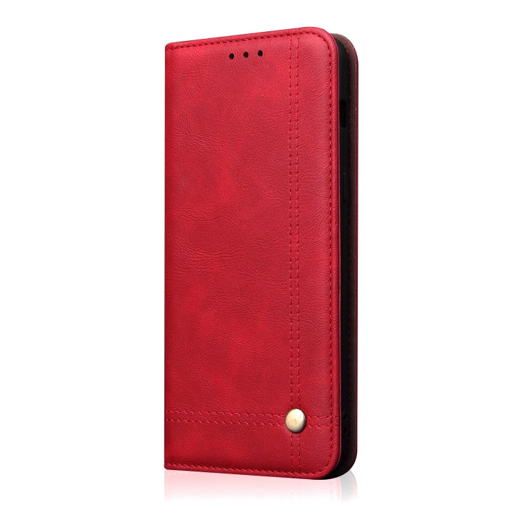 Casual Style Retro Crazy Horse Texture Horizontal Flip Leather Case for OnePlus 6T, with Card Slots & Holder & Wallet