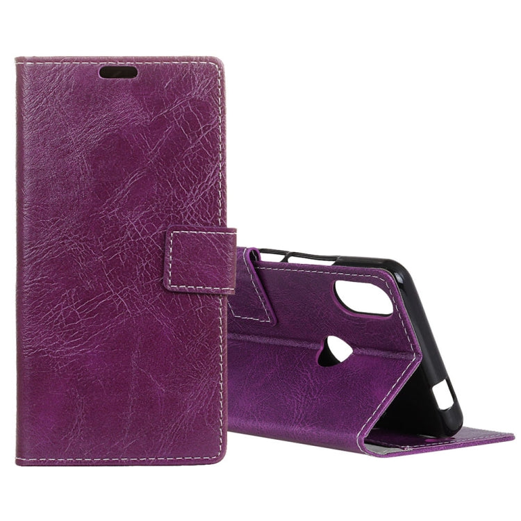For Wiko View Max Retro Crazy Horse Texture Horizontal Flip Leather Case with Holder & Card Slots & Wallet & Photo