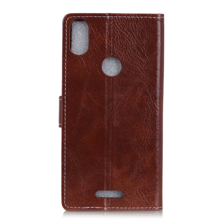 For Wiko View Max Retro Crazy Horse Texture Horizontal Flip Leather Case with Holder & Card Slots & Wallet & Photo