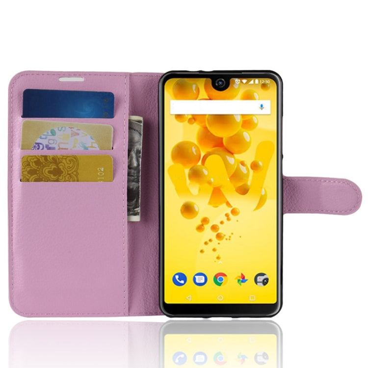 Litchi Texture Horizontal Flip Leather Case for Wiko View 2, with Holder & Card Slots & Wallet