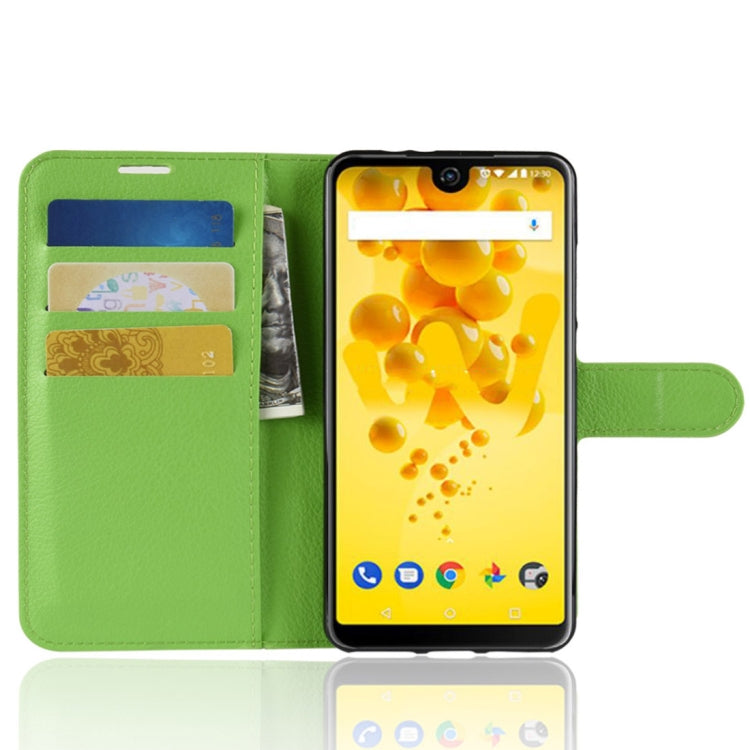 Litchi Texture Horizontal Flip Leather Case for Wiko View 2, with Holder & Card Slots & Wallet