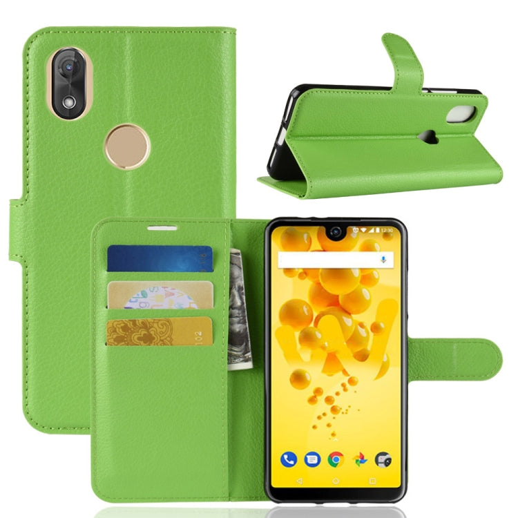 Litchi Texture Horizontal Flip Leather Case for Wiko View 2, with Holder & Card Slots & Wallet