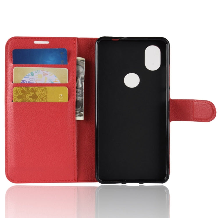 Litchi Texture Horizontal Flip Leather Case for Wiko View 2, with Holder & Card Slots & Wallet