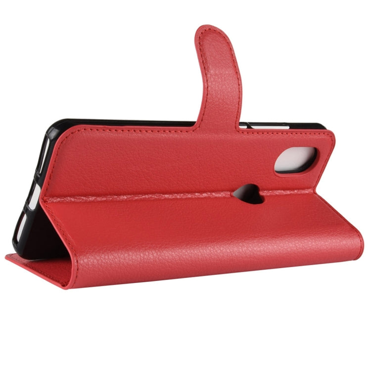 Litchi Texture Horizontal Flip Leather Case for Wiko View 2, with Holder & Card Slots & Wallet