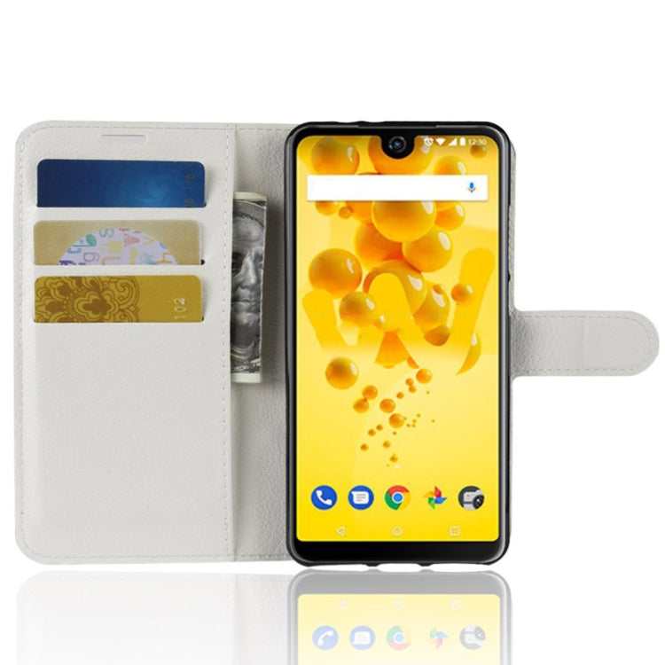 Litchi Texture Horizontal Flip Leather Case for Wiko View 2, with Holder & Card Slots & Wallet