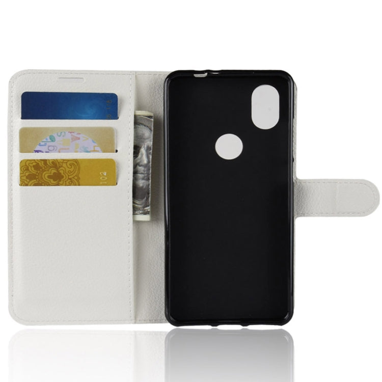 Litchi Texture Horizontal Flip Leather Case for Wiko View 2, with Holder & Card Slots & Wallet