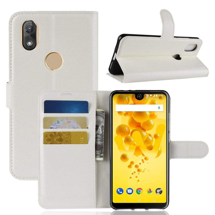 Litchi Texture Horizontal Flip Leather Case for Wiko View 2, with Holder & Card Slots & Wallet