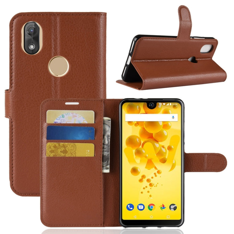 Litchi Texture Horizontal Flip Leather Case for Wiko View 2, with Holder & Card Slots & Wallet