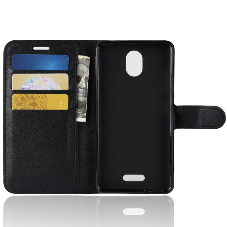 Litchi Texture Horizontal Flip Leather Case for Wiko View Go, with Wallet & Holder & Card Slots