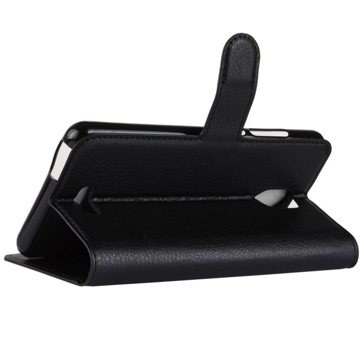 Litchi Texture Horizontal Flip Leather Case for Wiko View Go, with Wallet & Holder & Card Slots