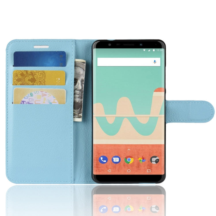 Litchi Texture Horizontal Flip Leather Case for Wiko View Go, with Wallet & Holder & Card Slots