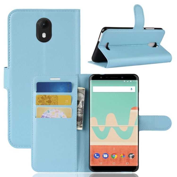 Litchi Texture Horizontal Flip Leather Case for Wiko View Go, with Wallet & Holder & Card Slots