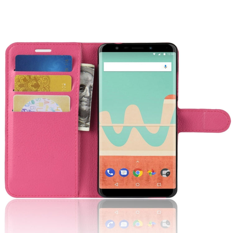 Litchi Texture Horizontal Flip Leather Case for Wiko View Go, with Wallet & Holder & Card Slots