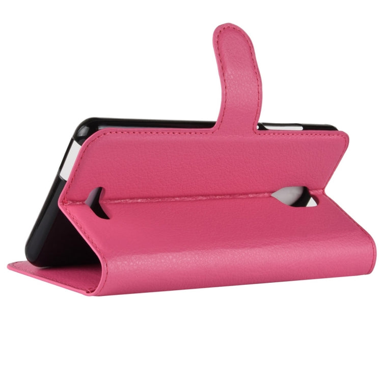 Litchi Texture Horizontal Flip Leather Case for Wiko View Go, with Wallet & Holder & Card Slots