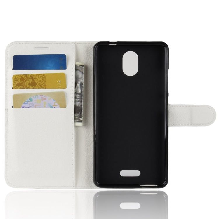 Litchi Texture Horizontal Flip Leather Case for Wiko View Go, with Wallet & Holder & Card Slots