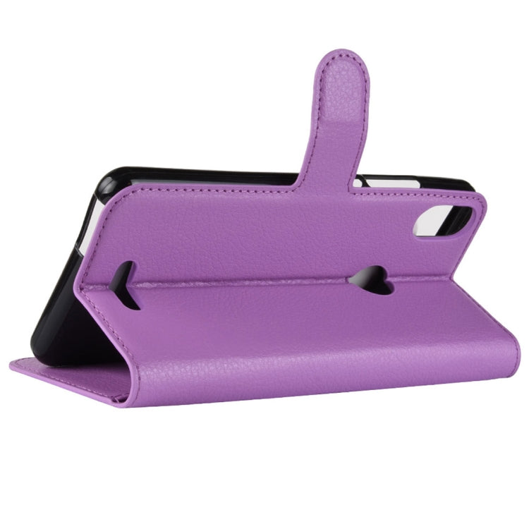 Litchi Texture Horizontal Flip Leather Case for Wiko View Max,with Wallet & Holder & Card Slots