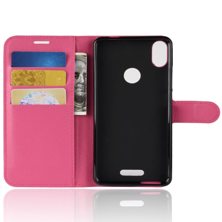 Litchi Texture Horizontal Flip Leather Case for Wiko View Max,with Wallet & Holder & Card Slots