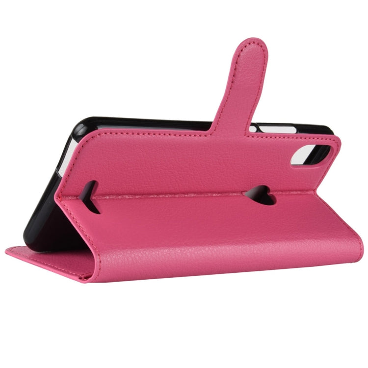 Litchi Texture Horizontal Flip Leather Case for Wiko View Max,with Wallet & Holder & Card Slots