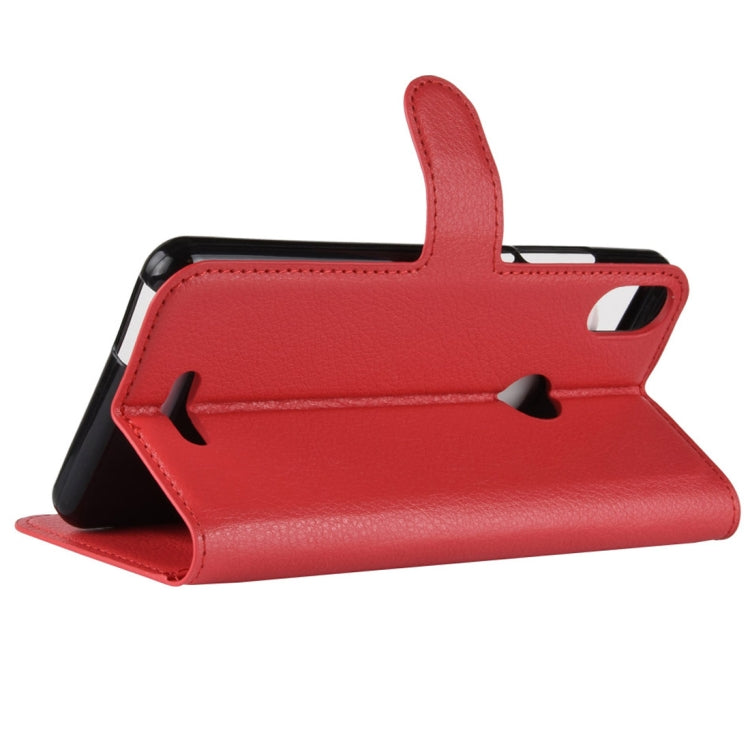 Litchi Texture Horizontal Flip Leather Case for Wiko View Max,with Wallet & Holder & Card Slots