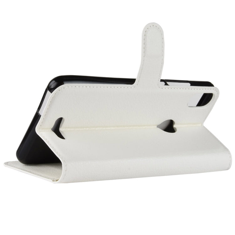 Litchi Texture Horizontal Flip Leather Case for Wiko View Max,with Wallet & Holder & Card Slots