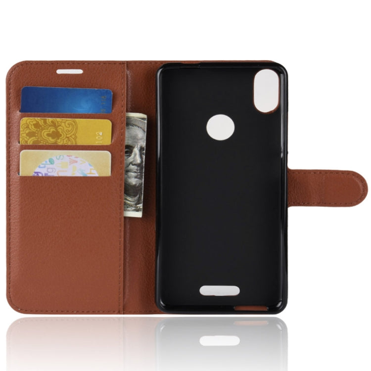 Litchi Texture Horizontal Flip Leather Case for Wiko View Max,with Wallet & Holder & Card Slots