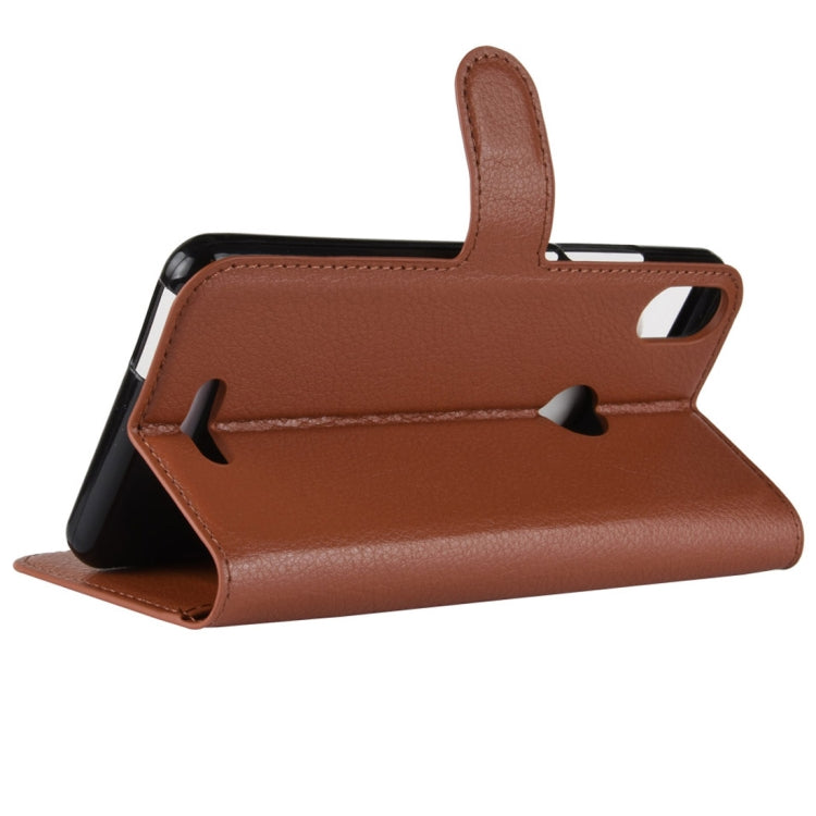 Litchi Texture Horizontal Flip Leather Case for Wiko View Max,with Wallet & Holder & Card Slots